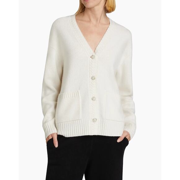 Guest in Residence Cashmere V-Neck Cardigan Size Medium - Picture 3 of 9